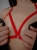 BODY HARNESS VALENTINA CZERWONY