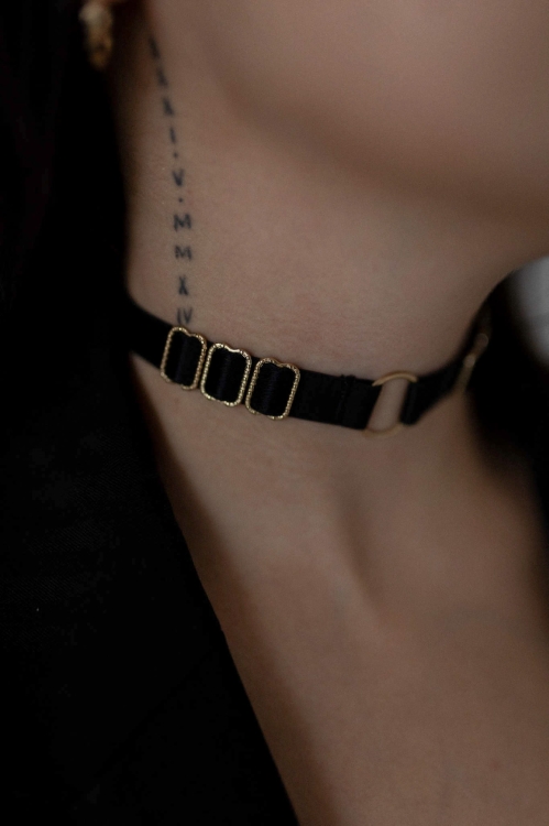CHOKER CZARNY