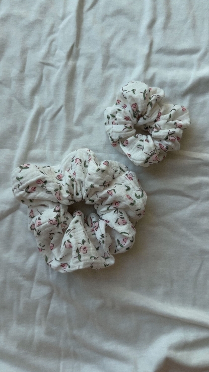 Scrunchie z muślinu