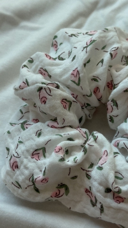 Scrunchie z muślinu