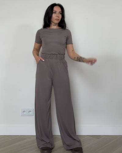 T-shirt z wiskozy Grey