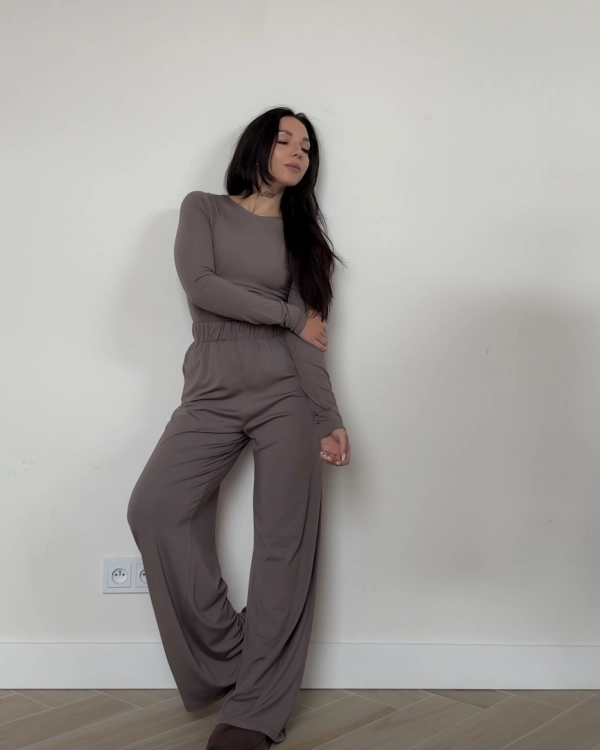 Spodnie z wiskozy Grey