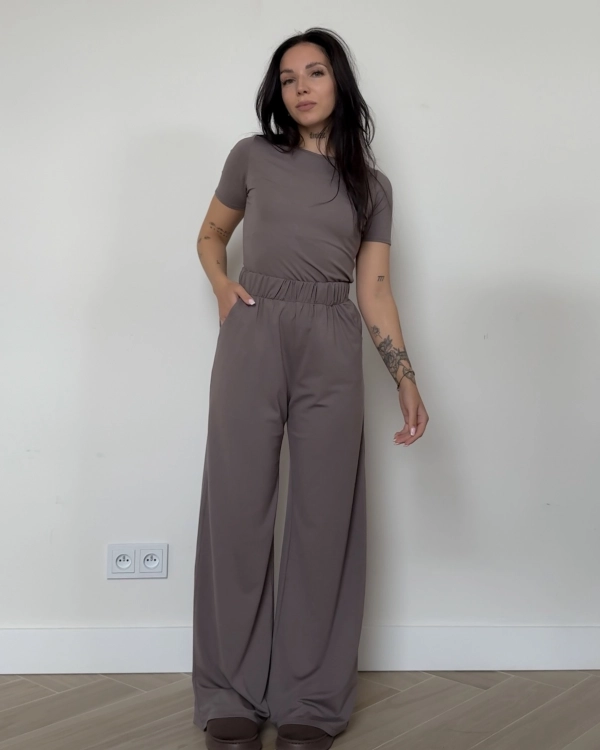 Spodnie z wiskozy Grey